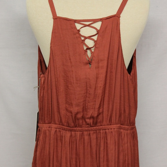 Jennifer Lopez Ruffle Faux-Wrap Dress - Red - Picture 5 of 6